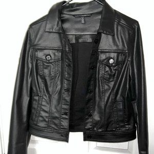 White House Black Market Faux Leather Jacket